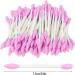 100 Cotton Swabs in One-Way Paper Roll | Double Color Beauty Make-Up Aids for Cosmetic Cleaning Make-Up Removal & Wound Care (Pink) - International Shipping Available - Buy Online on GoSupps.com