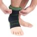 Buy 1pc Silicone Ankle Brace - Ankle Support Sleeve for Running & Sprains - Comfortable Black & Green Ankle Pads - Buy Online on GoSupps.com