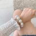 2 Pcs White Pearl Hair Tie Ponytail Holders for Women and Girls - Hair Accessories - Buy Online on GoSupps.com