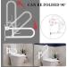 Toilet Grab Bar 22.4 Inch ZUEXT White Anti-Slip Support Rail U Shaped Flip-Up Grab Bar with Paper Holder Stainless Steel Knurled Handicap Safety Handrails for Disabled Elderly Pregnant 24IN White - Buy Online on GoSupps.com