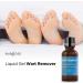 Evagloss Natural Wart Remover - Maximum Strength Liquid Gel for Plantar, Common & Genital Warts - Buy Online on GoSupps.com