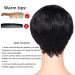 Shop Becus Real Hair Wig for Women - Short Pixie Cut Smooth Layered Black Wig for Parties & Daily Wear | Natural Black #1B - Buy Online on GoSupps.com