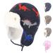 Gajaous Baby Boys Girls Winter Animals Earflap Beanie Hat Kids Infant Dinosaur Fox Pattern Fleece Lining Warm Hat 2-4 Years Dinosaur