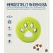 Outward Hound Planet Dog Orbee-Tuff Nooks - Paw Print Dog Treat Toy - Green (Compatible with Snoop) - International Shipping Available - Buy Online on GoSupps.com