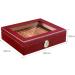 Handmade Cigar Humidor Cedar Cigar Desktop Box with Humidifier and Hygrometer Decorative Box - Buy Online on GoSupps.com