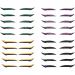 Glitter Eyeliner Stickers Instant Eyeliner Stickers Self-adhesive Eye Line Strip Sticker Eye Makeup Tool Waterproof Eyeliner Stickers style 2 - Buy Online on GoSupps.com