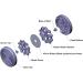 Bladesaver Thread Cutter for 28mm Rotary Blades in Magnetic Case - Light Blue by Purple Hobbies - Buy Online on GoSupps.com