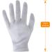 6 Pairs White Cotton Inspection Gloves for Jewelry, Coins, and Costumes - Men and Women - Moisturizing for Dry Hands - by Coyaho - Buy Online on GoSupps.com