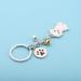 Ensianth Dog Keychain - Perfect Gifts for Dog Lovers | Puppy Paw Print Keyring for Dog Owners | Bichon Fris Accessories - Buy Online on GoSupps.com