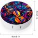 Abstract Violin Music Contact Lens Case with Mirror - Portable & Cute Travel Kit for Eye Care - Buy Online on GoSupps.com