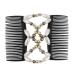 Beads Hair Combs Magic Elastic Hair Clips Stretchy Hair Comb Double Clips for Female Girls Hair Accessory
