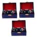 Lalafina 3 pieces of hand tools Hand exercise balls Massage tools health balls manual massage balls Chinese handballs Handballs Gymnasium ball souvenir relaxation ball stress relief