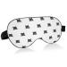 Cute Cat Black Breathable Sleeping Eyes Mask Cool Feeling Eye Sleep Cover for Summer Rest Elastic Contoured Blindfold for Women & Men Travel