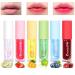 6Pcs Mini Color Changing Lip Balm Set - Hydrating Lip Glow Oil Set/Tinted Lipstick Fruit-Flavored Lip Gloss Sets/Moisturizing Lip Tint Lip Care Kit