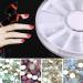 Ctaer Nail Wheel 6 6 5 Set of 6 Pieces 12 Compartments Rhinestone Nail Art Decor Empty Wheel Box Storage Container - Buy Online on GoSupps.com