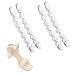 Invisible Anti-Slip High Heel Pads 2 Pairs Heel Slip Pads for Women Silicone Forefoot Heel Grips Self-Adhesive Toe Pads Non-Slip Clear Heel Straps for Women Girls Keep Feet from Sliding in Heels(A)