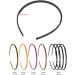 8 Tooth Comb Hair Bands (5mm Multicolor) Non-Slip Hair Bands Plastic Hair Bands Suitable For Hair Decoration Unisex - Buy Online on GoSupps.com