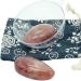 Orientrea Red Strawberry Quartz Palm Stone - 2 Pcs | Healing Crystal Pocket Energy Stone for Stress Relief | Smooth Worry Stone - Buy Online on GoSupps.com