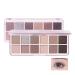 LXZJJM 12 Colors Makeup Nude Colors Eyeshadow Palette Matte Shimmer Glitter Smokey Professional Beauty Kit 0.5oz (03#Spring Day)