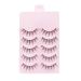 5Pairs Black DIY False Eyelashes Eyelash Extensions False Eyelashes Natural Stylish Exquisite Makeup Extensions Eye Lashes for Women's Make Up False Eyelashes and Adhesives False Lashes Personal Care