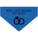 Personalized Dog Hollow - Marry My Daddy Triangular Cloth for Pets - Unique Collar Accessory - Buy Online on GoSupps.com
