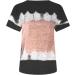 LADIGASU Women's Patriotic Tie Dye T-Shirt | Floral 4th of July Graphic Tee | Short Sleeve Round Neck | Summer Top (Medium, C-Black) - Buy Online on GoSupps.com