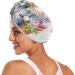 Rabbit Flower Bike Hair Towel 2 Pack - Super Absorbent Quick Dry Hair Turbans for Women & Girls - Buy Online on GoSupps.com