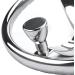 Stainless Steel 3 Spoke Steering Wheel 13.5 Dia with Turning Knob for Seastar & Verado - 5/8-18 Nut, 3/4 Tapered Shaft - Buy Online on GoSupps.com