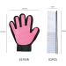 Timjjg Pink Hair Removal Gloves & Stainless Steel Nursing Comb for Cats & Dogs | Pet Massage & Litter Cleanup - Buy Online on GoSupps.com