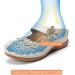 Buy Handmade Women's Sapphire Blue Sandals | Retro Leather Flats & Mules - Summer Collection 41 EU - Buy Online on GoSupps.com