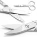 Ruxbury Curved Stainless Steel Nail Scissors with Leather Pouch - Professional Cuticle Scissors for Men and Women - Buy Online on GoSupps.com