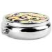 Cat and Butterfly Round Pill Box - 3 Compartment Portable Organizer for Travel | Perfect for Purse & Pocket - Buy Online on GoSupps.com