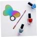 Mikikit Palette Pour Nail Art En Acier Inoxydable 16 Cm Outils De M lange Couleurs Professionnel Accessoires Manucure Usage Salon Et Maison - Buy Online on GoSupps.com