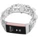 Jewelry Bands Compatible with Fitbit Charge 5 for Women Girls Handmade Elastic Beaded Pearl Replacement Fitness Accessories Handmade Smartwatch Waterproof Wristband  Silver Charge 5- Silver - Buy Online on GoSupps.com