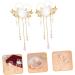 Beavorty 1 Pair Rabbit Ball Pair Clip plush ball hairpin dangle tassel barrette japanese hair sticks floral tassel hair clips chinese style hair clips Imitation pearls China Hanfu girl - Buy Online on GoSupps.com