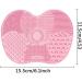 Makeup Brush Cleaner Mat Make Up Cleaning Pad Cosmetic Cleaning Pad Scrubber Board Tool with Suction Cups Pink normal - Buy Online on GoSupps.com
