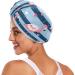 Flamingo Striped Hair Towel 2 Pack | Super Absorbent Quick Dry Hair Turbans for Women & Girls - Buy Online on GoSupps.com