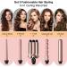 Buy 5 in 1 Curling Iron - Interchangeable Ceramic Wands Fast Heating Ideal for All Hair Types Includes Heat Protective Glove & Clips - International Shipping Available - Buy Online on GoSupps.com