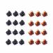 Mini hair clips 24 pieces hair clips small hair clips plastic hair clips for women and girls (brown black) small clip