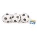 LENA Soft Footballs Set - 3 Black & White Balls for Fun & Play | International Shipping Available - Buy Online on GoSupps.com