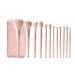 Makeup Brush Set 12-piece Makeup Brush Premium Synthetic Hairless Fiber with Travel Cosmetic Bag Great for Travel Foundation Brush
