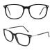 GQUEEN Horn-rimmed glasses without prescription fake glasses nerd glasses women men UV400 PE2 matte black