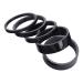 BESPORTBLE 5pcs Bicycle Headset Spacer, Aluminium Alloy Bicycle Stem Headset Spacers Fit 1 1/8- Inch Stem for MTB BMX Mountain Road Bikes Cycling 3/5/ 10mm (Black)
