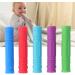 Spyminnpoo Baby Bite Ring Set - 5 Silicone Baby Teething Toys for Safe Relief Soft Grip Strength Training & Dental Care - Buy Online on GoSupps.com