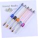 FRCOLOR Manicure Flower Barrettes for Women Builder Bunny Ears Headband Witch Hat Hair Pen Brush Purple - Buy Online on GoSupps.com