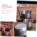 Milisten Stainless Steel Cups Stainless Steel Sauce Cup Coffee Pot Bread Silver 14X7X3.5CM - Buy Online on GoSupps.com