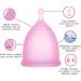 Premium Pink Silicone Menstrual Cup - Reusable Soft & Eco-Friendly | Worldwide Shipping - Buy Online on GoSupps.com