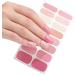 16 Strips Semi Cured Gel Nail Stickers Uv Lamp Required Gel Nail Polish Wraps Gel Nail Art Stickers for Women Girls Style Ze0442 - Buy Online on GoSupps.com