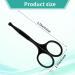 Nose Hair Scissors Small Facial Hair Scissors Stainless Eyebrow Scissors Nose Trimmer Round Tip Design for Facial Eyebrow Mustache Beard Eyelashes Ear (Black) - Buy Online on GoSupps.com