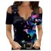 Tank Tops for Women V Neck Casual Sleeveless Shirts Elegant See Through Lace T-Shirt Blouses Floral Printed Cami Tanks New Dressy - B070 -Black XX-Large